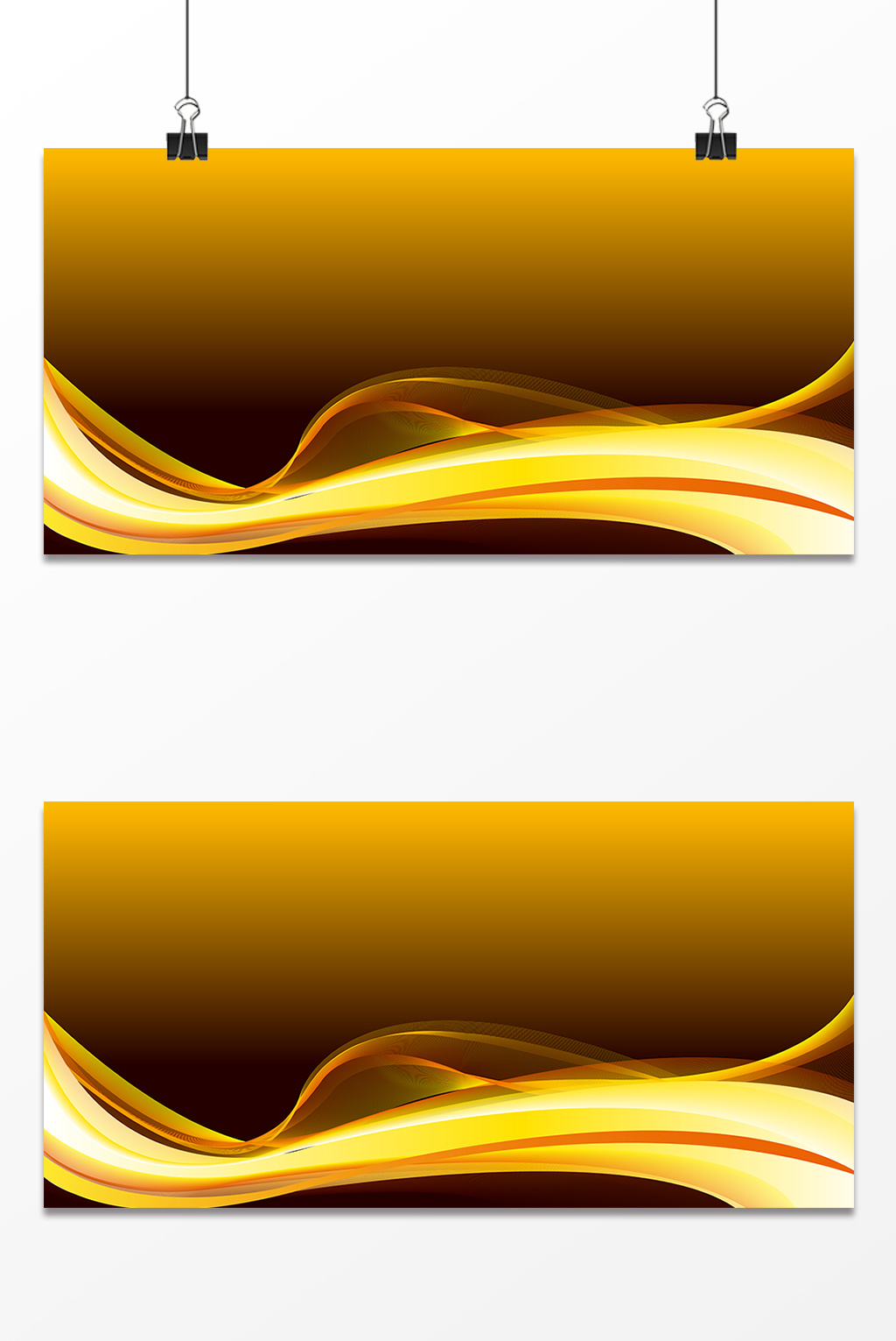 精美好看的黄色飘扬背景设计素材免费下载,本次作品主题是广告设计