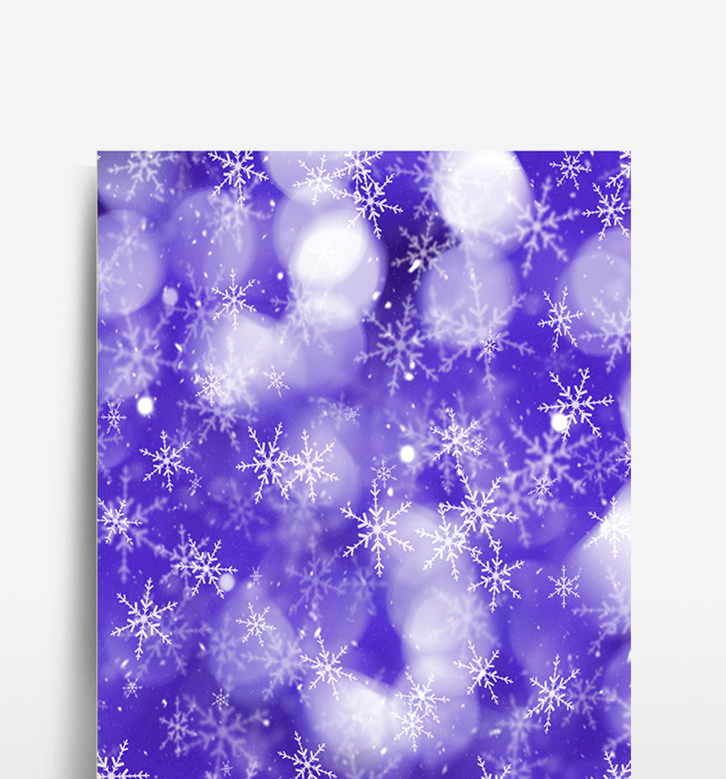 紫色雪花设计背景