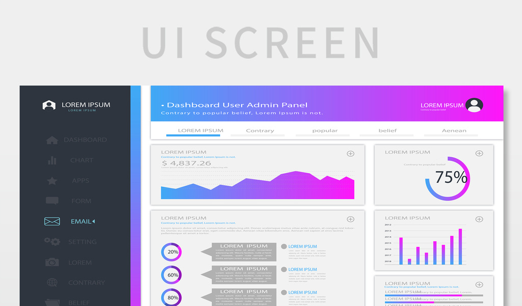 后台系统数据网页界面矢量模板免费下载_1920像素ai图片设计素材_【包