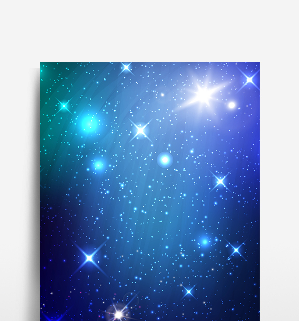 蓝色星光梦幻背景