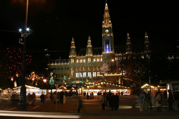 圣诞夜<strong>维也纳</strong>市政厅