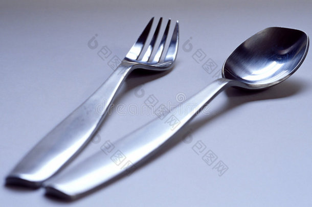 叉子和勺子