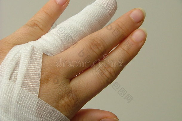 受伤的手指