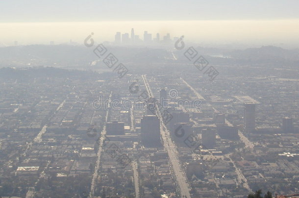 洛杉矶上空的雾霾