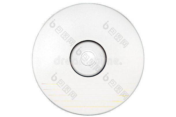 光盘标签-带路径的空白白色光盘