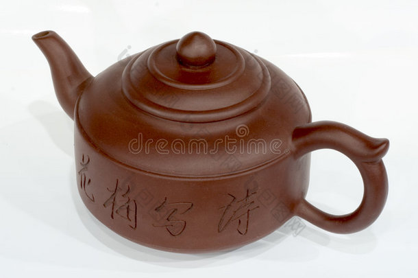 白瓷茶壶