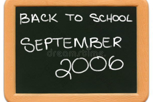 儿童迷你黑板-返回学校2006年。