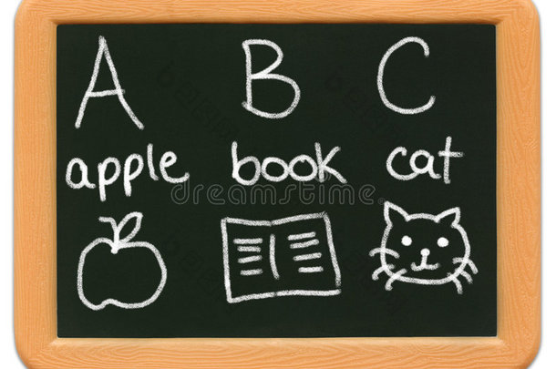 儿童迷你<strong>黑板</strong>-a代表苹果。。。