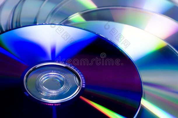 cd和dvd光盘堆