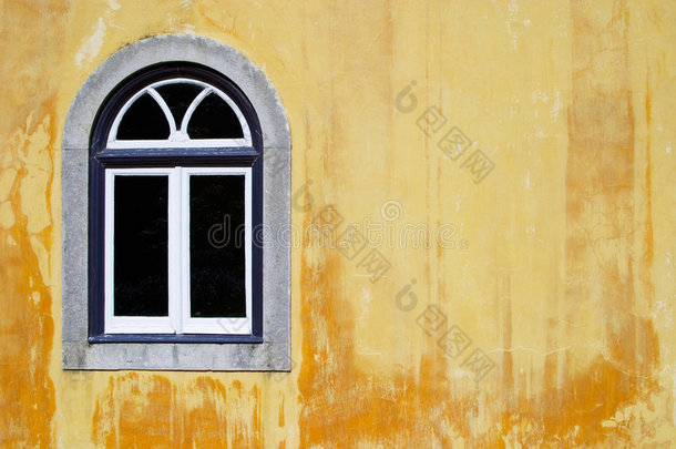 黄色背景的传统窗口