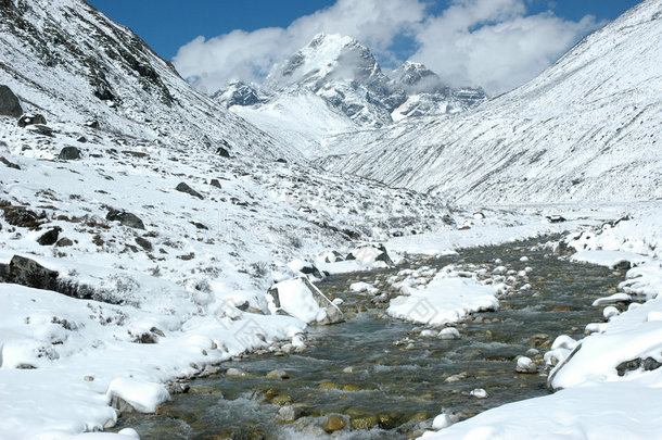 喜马拉雅山喜马拉雅山脉风景攀登登山运动员