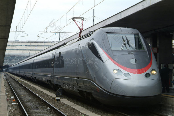 意大利欧洲之星列车在罗马<strong>终点</strong>站