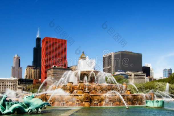 <strong>白金</strong>汉喷泉，芝加哥伊里诺瓦