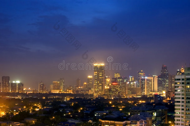 夜晚的城市