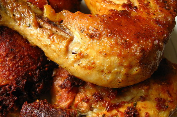 烤鸡和火鸡