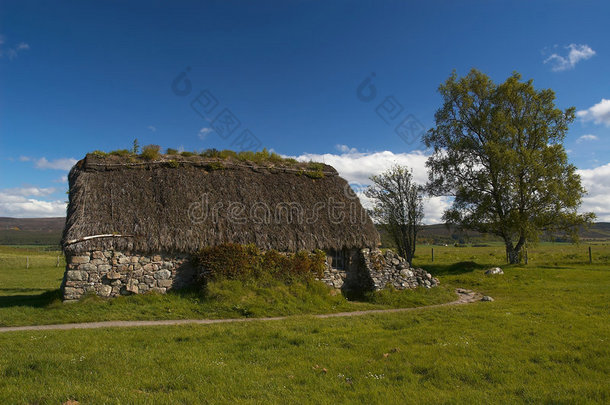 古代的战争战场建筑小屋