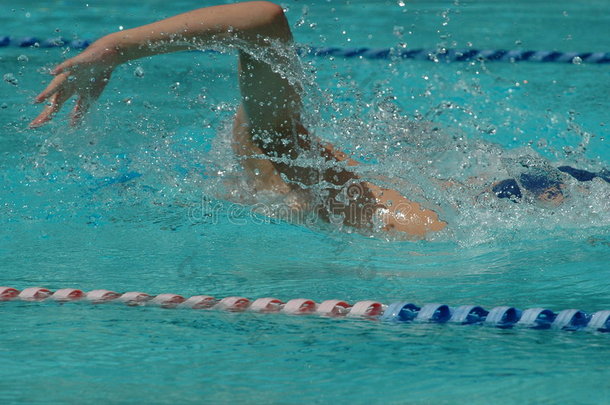 100米自由泳运动员