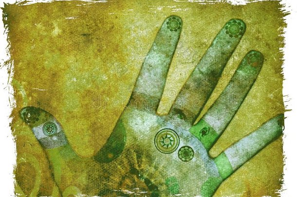 脉轮之手能量-绿色