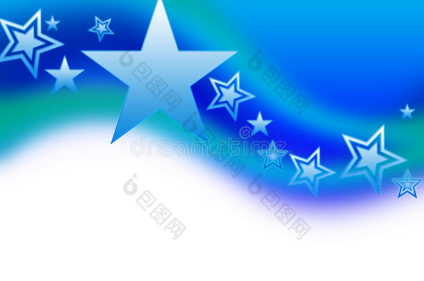 <strong>星空</strong>和<strong>蓝色</strong>的波浪