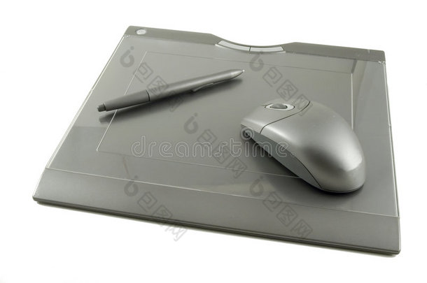 带触控笔和鼠标的无线图形平板电脑