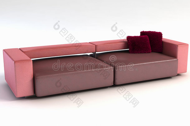 现代沙发三维渲染