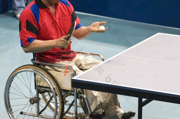 残疾人轮椅乒乓球