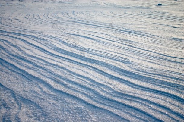 雪原上的风化作用