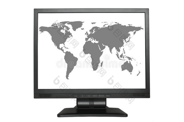 大屏幕液晶世界地图