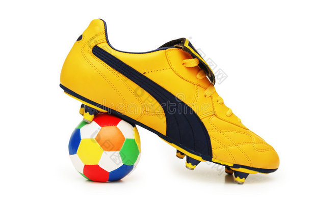 黄色足球鞋