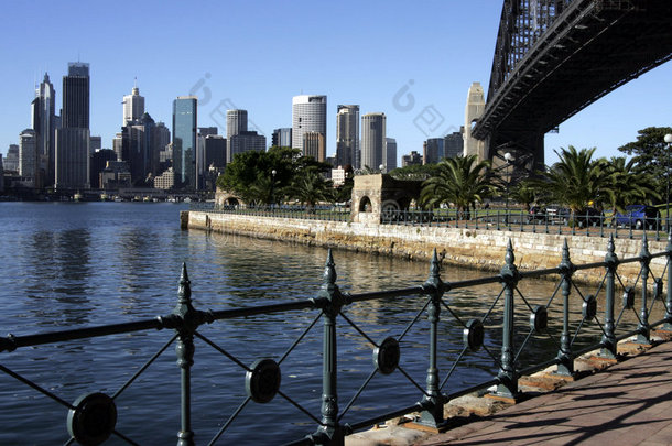 悉尼海港大桥上的小径
