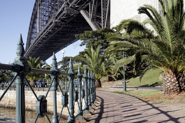 悉尼海港大桥上的小径