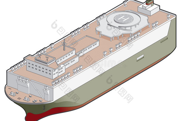 滚装船图标。设计元素<strong>41</strong>f