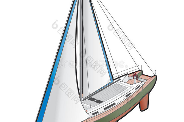 帆船船图标。设计元素41k