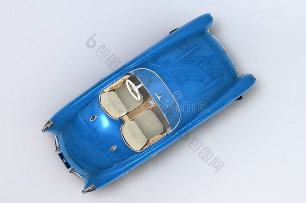 1957年雪佛兰corvette的3d<strong>效果图</strong>