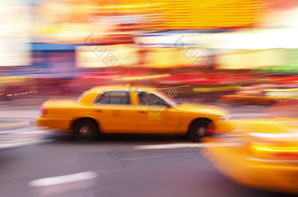 纽约<strong>时代广场</strong>出租车