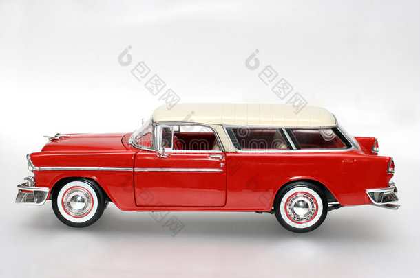 雪佛兰1955金属鳞片玩具车