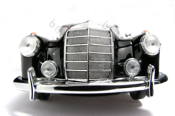 1958年梅赛德斯奔驰220硒金属鳞片玩具汽车鱼眼正面