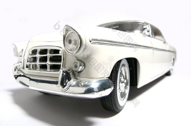 1956年克莱斯勒300b金属规模玩具汽车鱼眼