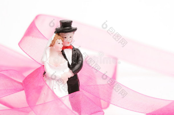 新婚夫妇小雕像