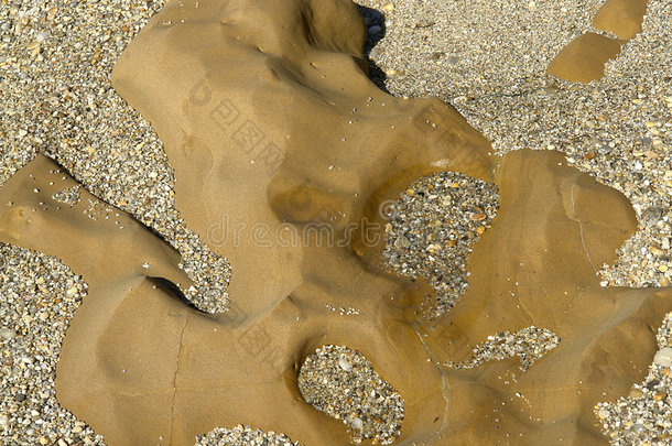 岩石和沙子