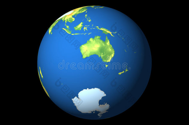 世界，澳大利亚，南极洲