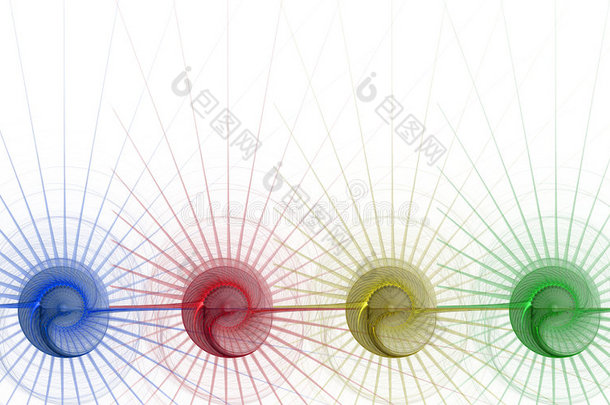 边框/商务图案-4色螺旋
