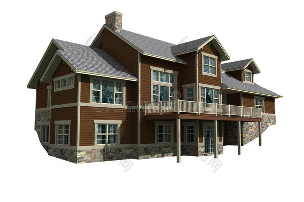 二层住宅三维模型
