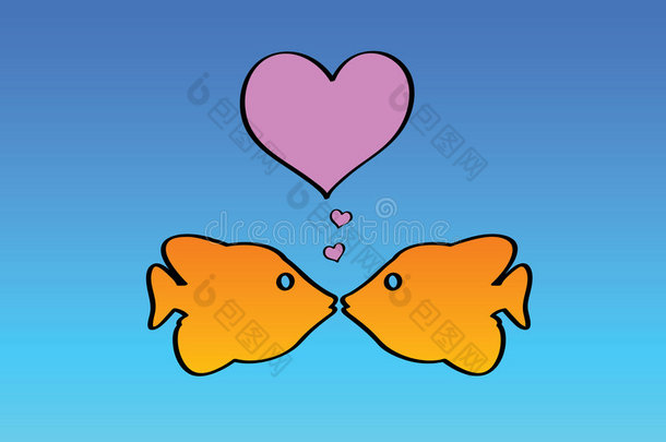 两条鱼相爱