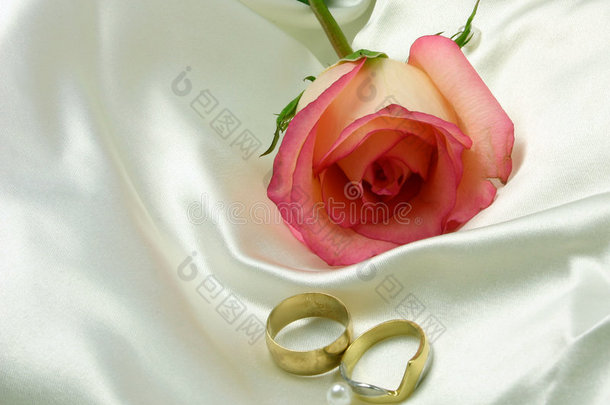 缎子和玫瑰戒指