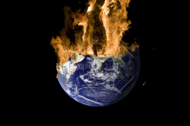 地球着火了图片-包图网企业站