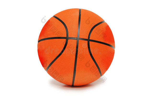 橙色篮球隔离