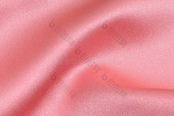 波浪织物粉色缎子