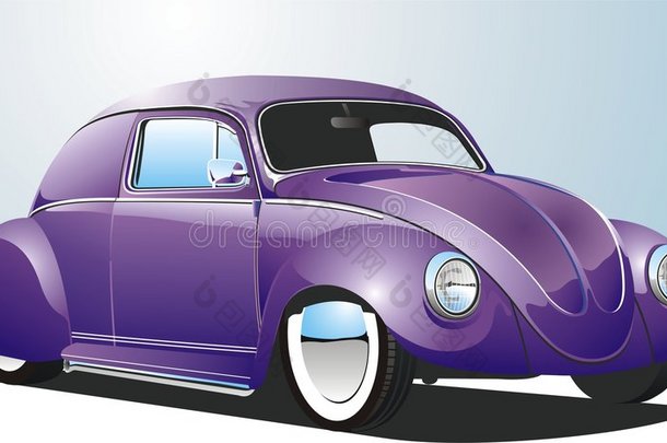 紫色定制车