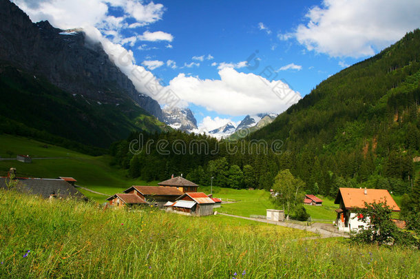 瑞士阿尔卑斯山避暑村